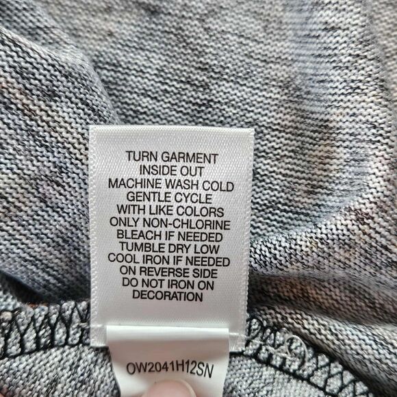 One World Women’s XL Floral Rhinestone Skull Embellished Tunic Top Whimsy Artsy - Picture 7 of 8